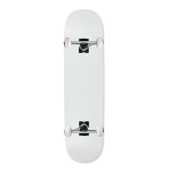Moose Complete Skateboard Dipped White 7.63" Silver/White Assembled