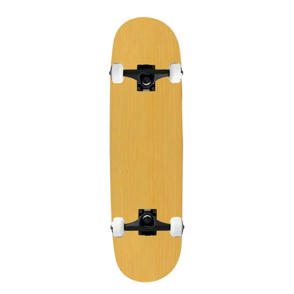 Moose Complete Skateboard Natural 7.5" Black/White Assembled