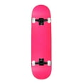 thumbnail image 1 of Moose Complete Skateboard Neon Pink 7.5" Black/White Assembled, 1 of 5