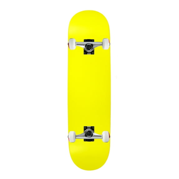 Moose Complete Skateboard Neon Yellow 7.75" Silver/White Assembled