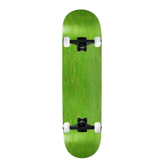 Moose Complete Skateboard Stained Green 7.75" Black/White Assembled