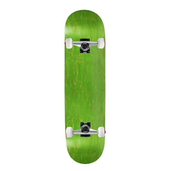 Moose Complete Skateboard Stained Green 8.0" Silver/White Assembled