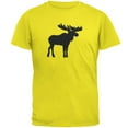thumbnail image 1 of Moose Faux Stitched Mens T Shirt Bright Yellow MD, 1 of 1