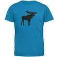 thumbnail image 1 of Moose Faux Stitched Mens T Shirt Sapphire 3X-LG, 1 of 1