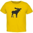 thumbnail image 1 of Moose Faux Stitched Toddler T Shirt Yellow Toddler Size 5/6, 1 of 1