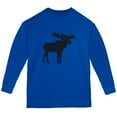 thumbnail image 1 of Moose Faux Stitched Youth Long Sleeve T Shirt Royal YXL, 1 of 1