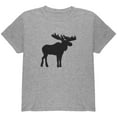 thumbnail image 1 of Moose Faux Stitched Youth T Shirt Heather Youth X-SM, 1 of 1