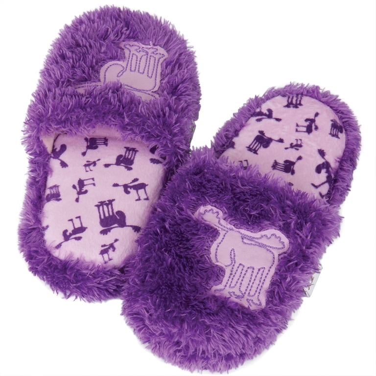 Moose Fuzzy Kid's Spa Slippers Large