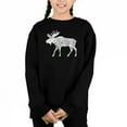 thumbnail image 1 of Moose - Girl's Word Art Crewneck Sweatshirt, 1 of 3