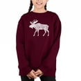 thumbnail image 1 of Moose - Girl's Word Art Crewneck Sweatshirt, 1 of 3