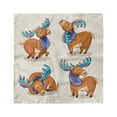 thumbnail image 1 of Moose Head Scarf, Friendly Nursery Kids, Head Wrap, 3 Sizes, by Ambesonne, 1 of 2