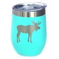 thumbnail image 1 of Bevvee Insulated Wine Tumbler 12 oz Moose Silhouette Gifts for Outdoorsy Wine Enthusiasts Tumblers, 1 of 4