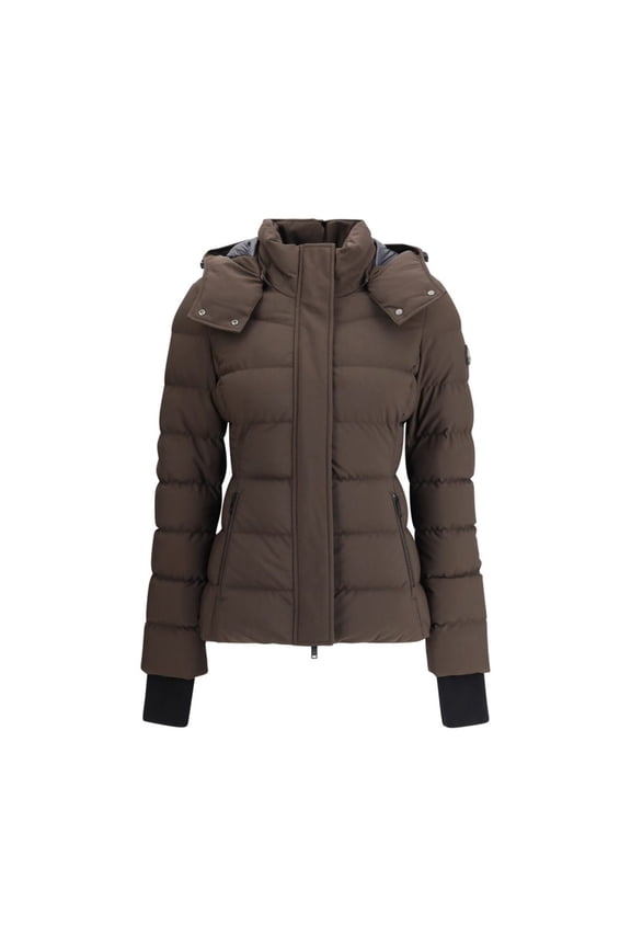 Moose Knuckles womens  Betta Jacket, XL, Brown