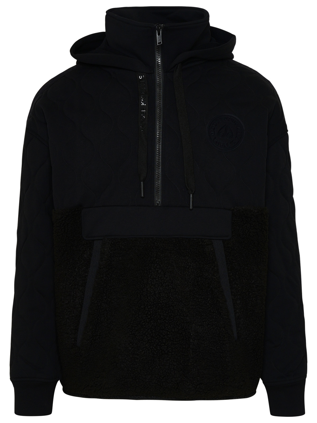 Moose Knuckles Man Black Polyester Newkirk Po Jacket