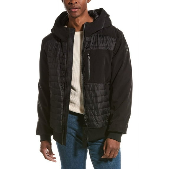 Moose Knuckles mens Sherwood Bomber Jacket, m, Black