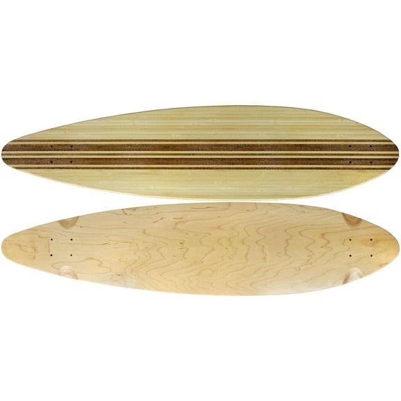 Moose Longboard 9.5" x 41" Top-Ply Bamboo Deck With Grit