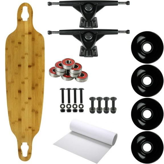 Moose Longboard Complete 9.75" x 39.75" Double Drop Baked Bamboo