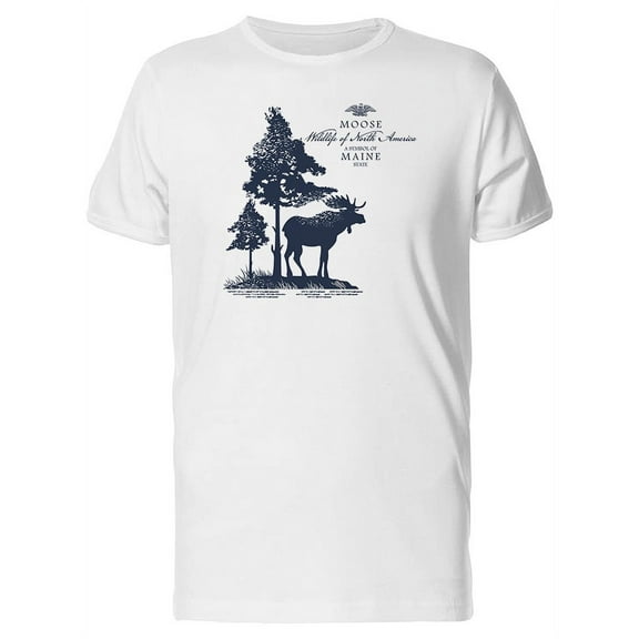 Moose Main Wildlife T-Shirt Men -Image by Shutterstock, Male x-Large
