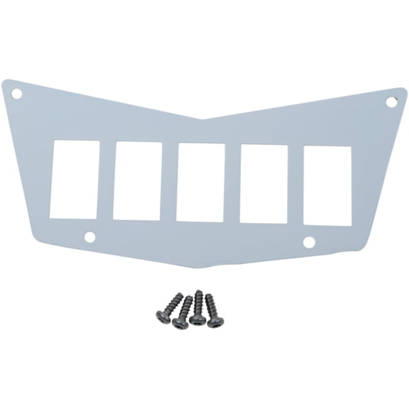 Moose Utility 100-4381-PU Center 5 Switch Dash Plate - White