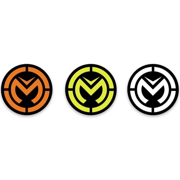Moose Offroad 4320-2021 Moose Icon Color Decals - 2in. Round - Orange/Yellow/White
