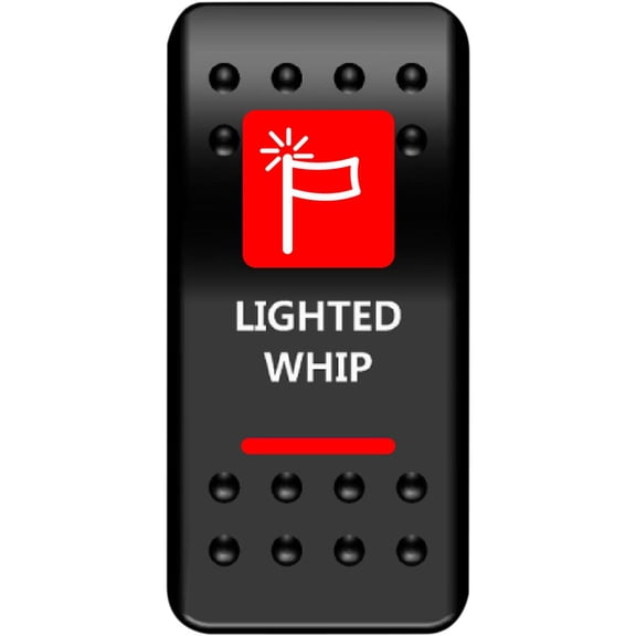 Moose Offroad WHP-PWR-R On/Off Rocker Switch - Whip - Red