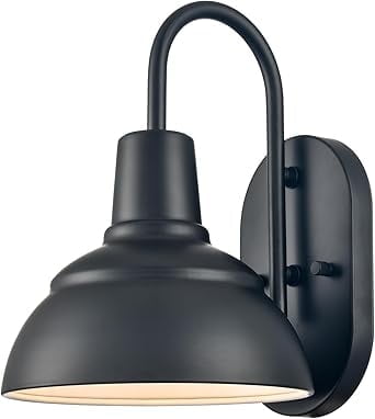 Moose Outdoor Proch Light Fixture Gooseneck Barn Light Black Patio Light 1-Light