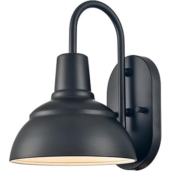 Moose Outdoor Proch Light Fixture Gooseneck Barn Light Black Patio Light 1-Light