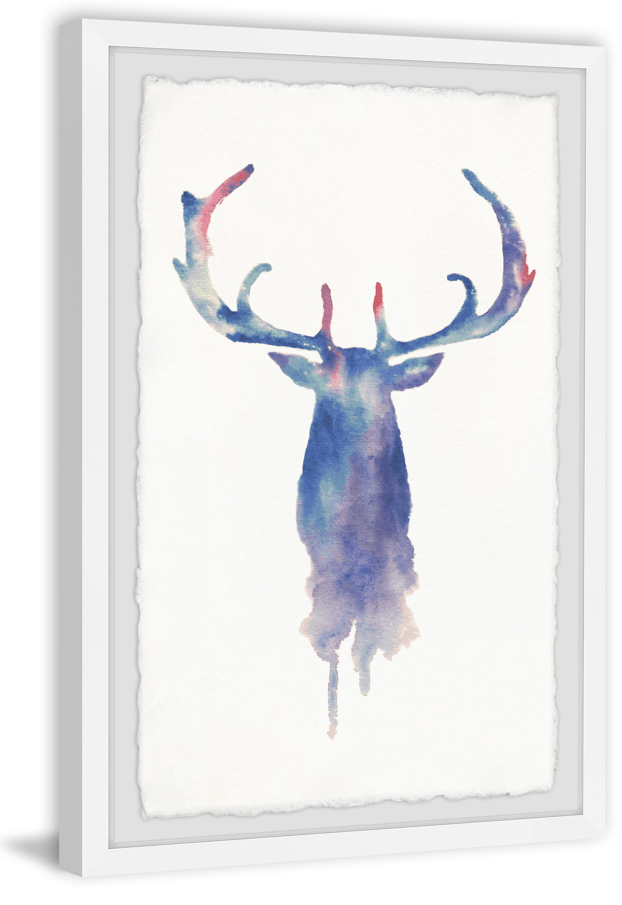 Moose Paint Framed Painting Art Print