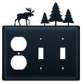 thumbnail image 1 of Moose & Pine Trees Single Outlet CUSTOM Product Double Switch Cover, 1 of 2
