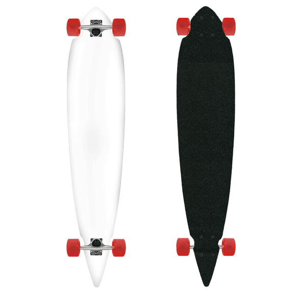 Moose Pintail 9.25" x 46" Cut-Out Longboard Dipped White Complete