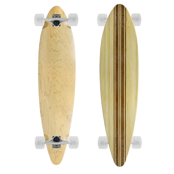 Moose Pintail 9.5" x 41" Longboard Top-Ply Bamboo Complete