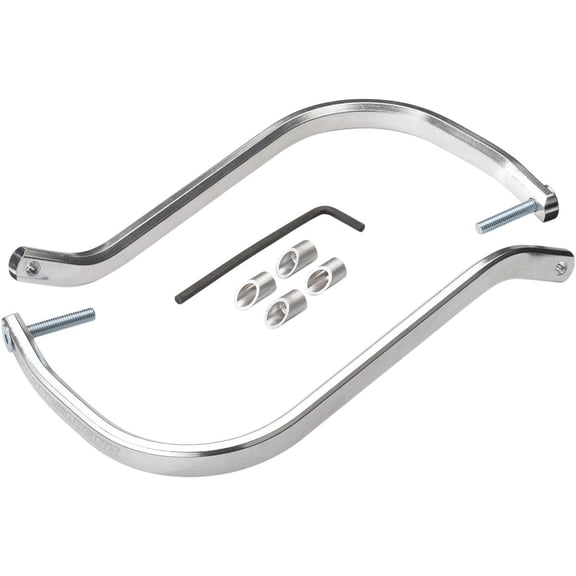 Moose Racing 0635-0990 Contour Handguard Bars and Taperlocks - Silver