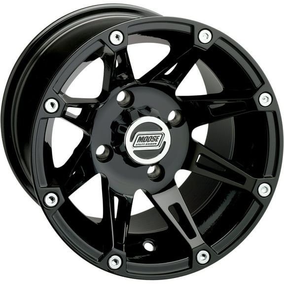 Moose Racing 387X Wheel Black 14x7 (387MO147136GB4)