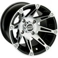 thumbnail image 1 of Moose Racing 387X Wheel Machined Silver w/Black 14x8 (387MO148136BW4), 1 of 1