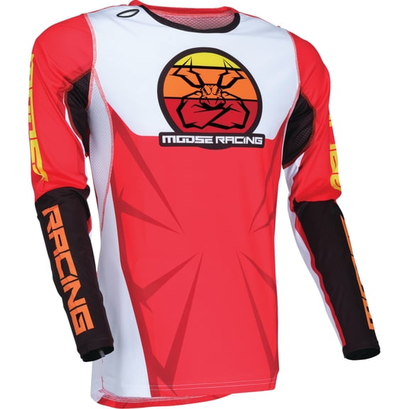 Moose Racing Agroid Mens MX Offroad Jersey Red/Black XXL