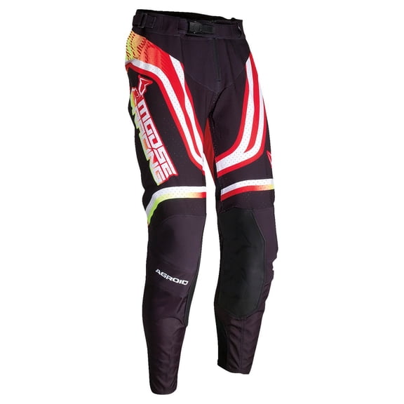 Moose Racing Agroid Mens MX Offroad Pants Red/Yellow 34 USA