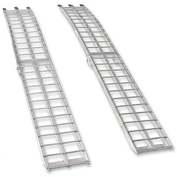 Moose Racing Arched Aluminum ATV Folding Ramps Silver (AR-07M)