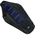 thumbnail image 1 of Moose Racing Black/Blue Ribbed Seat Cover (YZF25014-332RT), 1 of 1