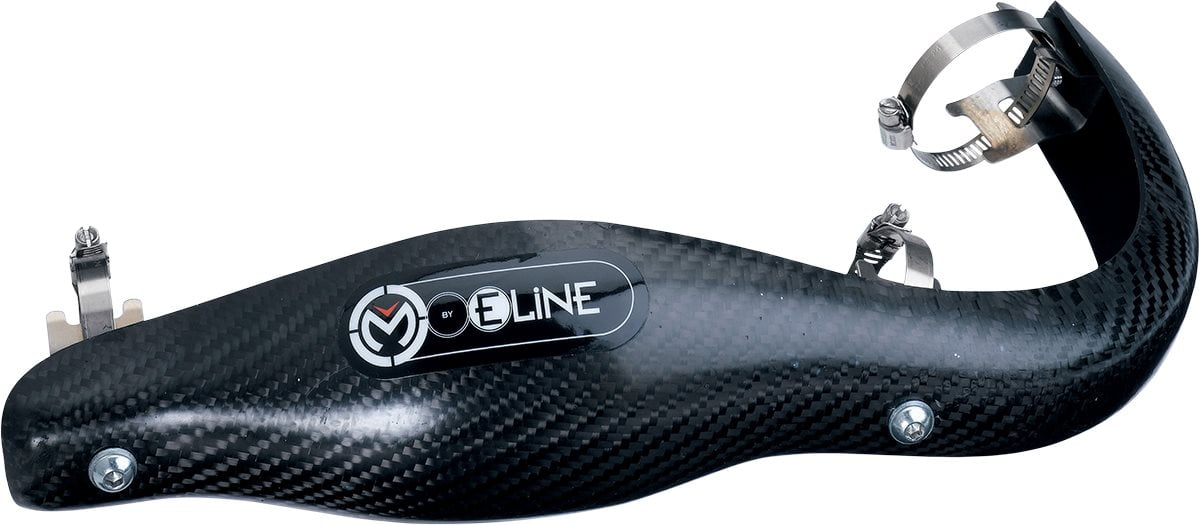Moose Racing Carbon Pipe Guard for FMF Mega Bomb 4-Stroke Exhaust ...