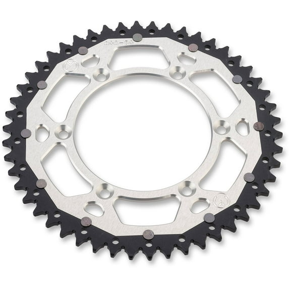 Moose Racing Dual Alloy Rear Sprocket Silver 48 Tooth (1210-808-48-11X)