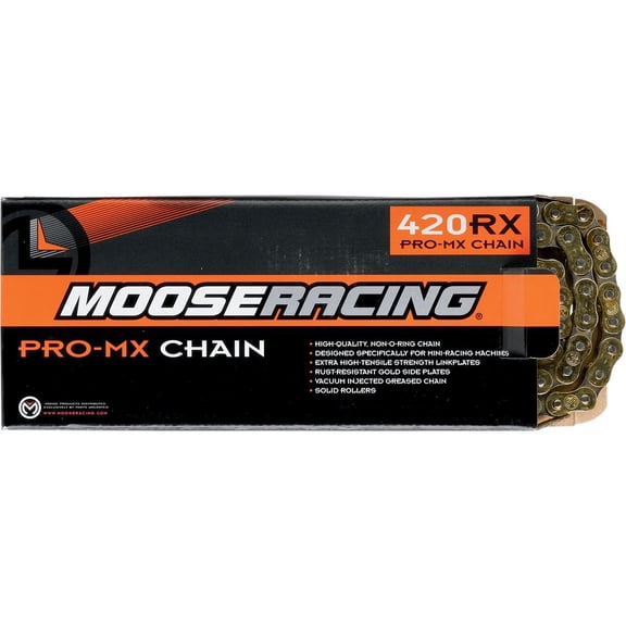 Moose Racing M576-00-130 420 RXP Pro-MX Chain - 130 Links (Natural)