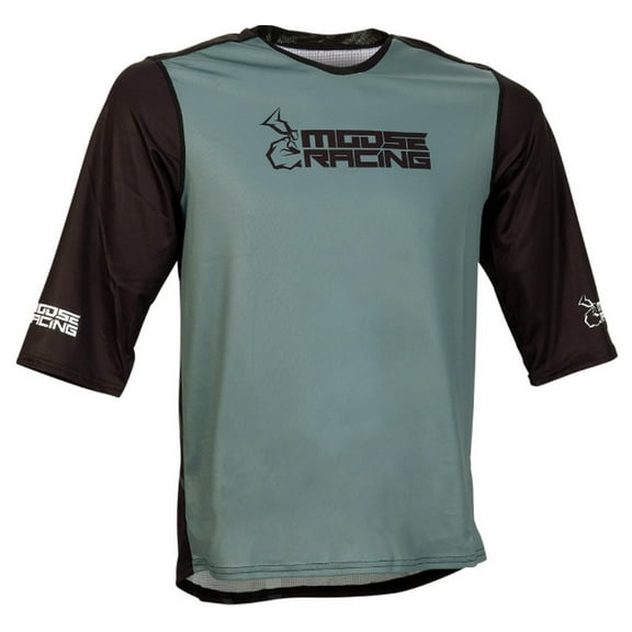 Moose Racing MTB Mens 3/4 Sleeve Mountain Bike Jersey Black XL