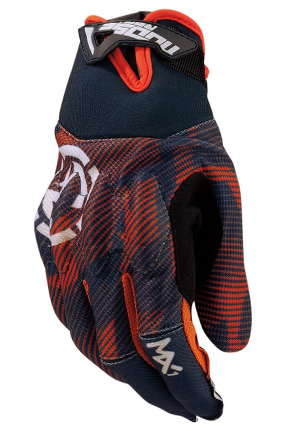 MX1 Mens MX Offroad Gloves Gray/Orange MD