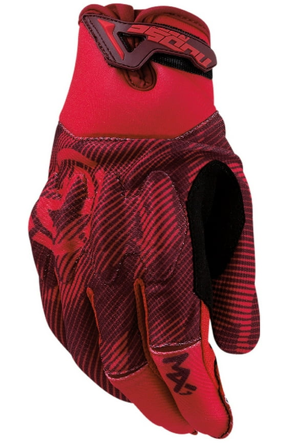MX1 Mens MX Offroad Gloves Red/Black MD