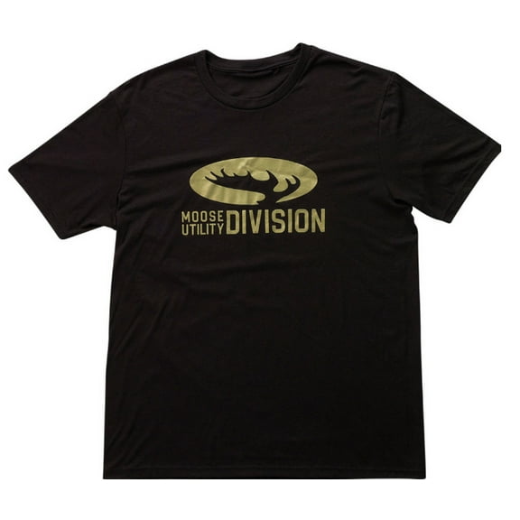 Moose Racing Mud Antler Mens Short Sleeve T-Shirt Black MD