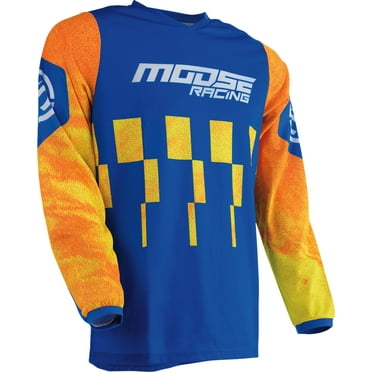 Moose Racing Qualifier 24 Mens MX Offroad Jersey Orange/Blue 4XL