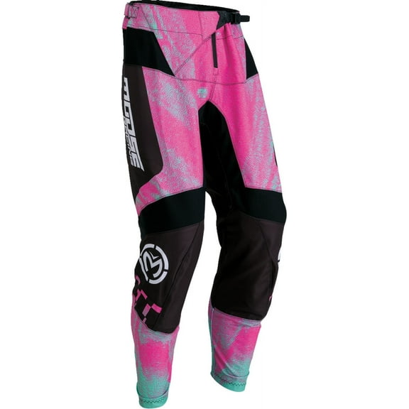 Moose Racing Qualifier 24 Mens MX Offroad Pants Pink/Teal 40 USA