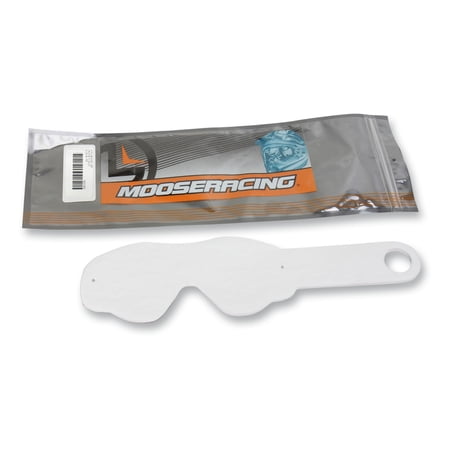Moose Racing Qualifier Youth Goggle Replacement Tear-Offs 10Pk Clear