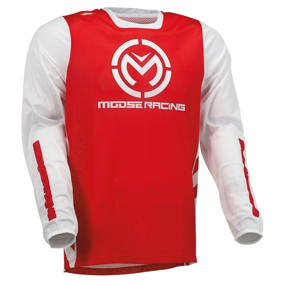 Moose Racing Sahara Mens 23 MX Offroad Jersey Red/White MD