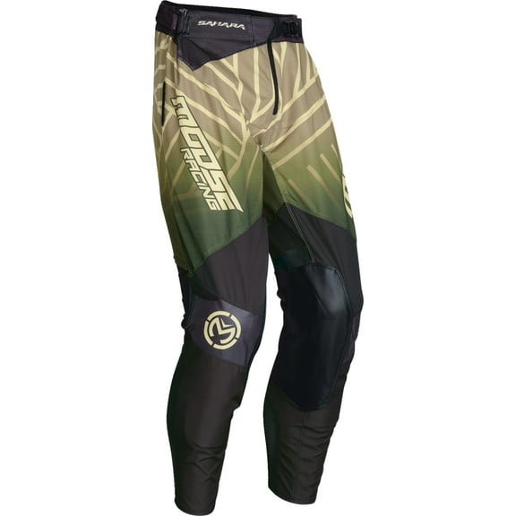 Moose Racing Sahara Mens MX Offroad Pants Green/Black 36 USA